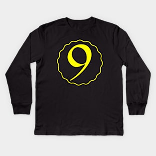 Nine 9. Kids Long Sleeve T-Shirt